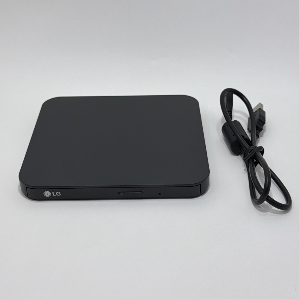 LG Ultra Slim Portable DVD Writer Compatible w/ Windows & Mac SP80NB80 TESTED